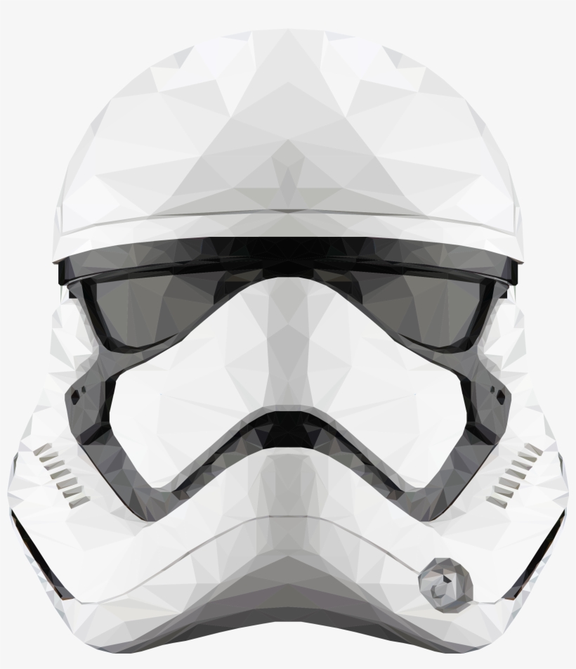 Fan Creationsdecided To Make A Low Poly First Order - Star Wars First Order Stormtrooper Helmet Special, transparent png #1639697