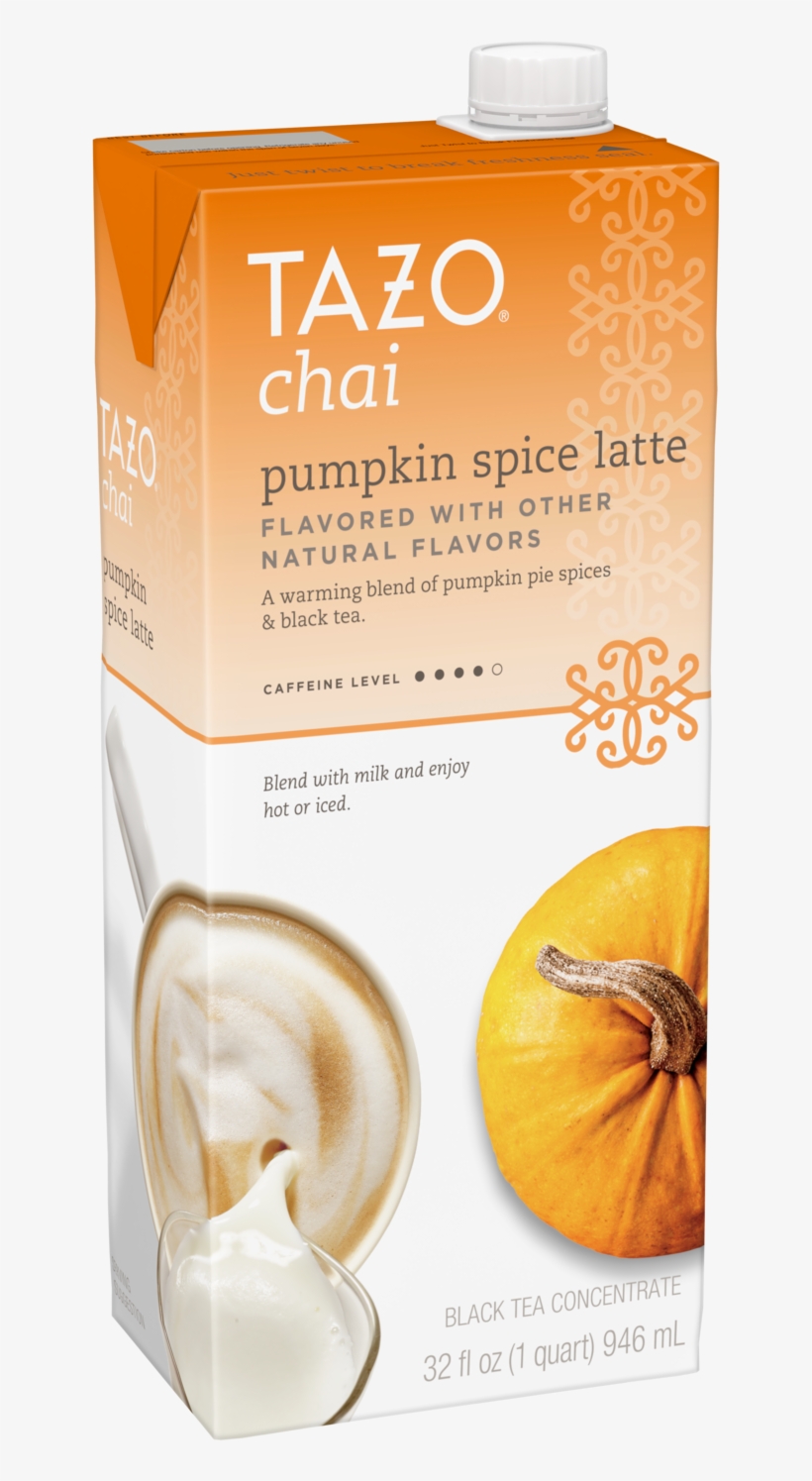 Tazo Chai Pumpkin Spice Latte 32oz - Tazo Chai, transparent png #1639992