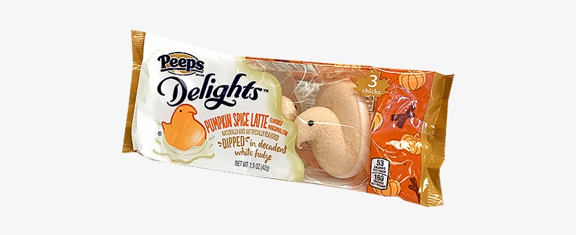 Peeps Delights Pumpkin Spice Latte Marshmallow Chicks - Peeps Pumpkin Spice Latte, 1.5 Oz, transparent png #1640007