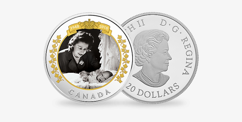 Design Based On A 1948 Photo Taken At Buckingham Palace - Silver Coin, transparent png #1640078
