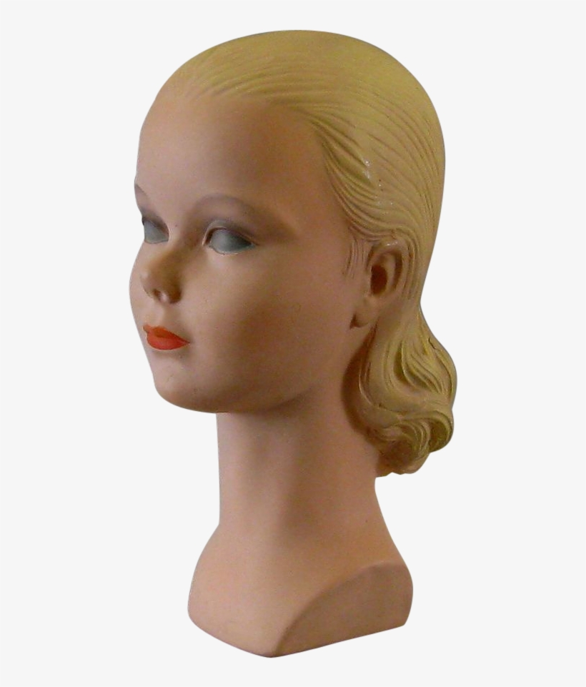 Clipart Royalty Free Vintage Millinery C S Plaster - Mannequin Head Transparent Background, transparent png #1640250