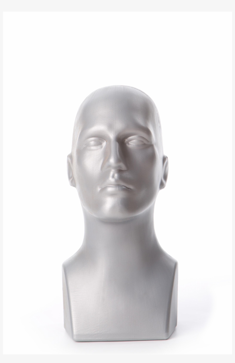 Free Standing Tabletop Male Mannequin Head Hat, Scarf, transparent png #1640271