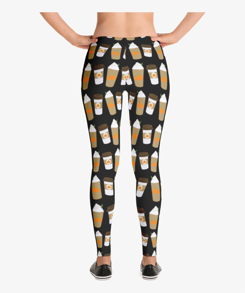 Pumpkin Spice Latte - Halloween Emojis Leggings Halloween Leggings Halloween, transparent png #1640466
