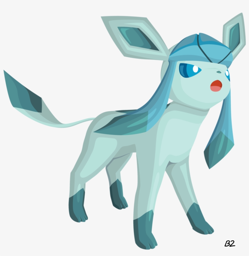 Clipart Black And White By Blastertwo On Deviantart - Glaceon Pokemon 3d Png, transparent png #1640588