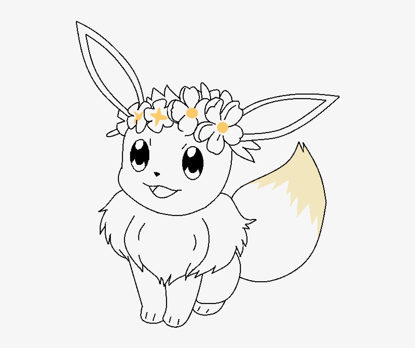 Flower Crown Eevee Base By Ghosthogphantazia On Deviantart - Cartoon, trans...