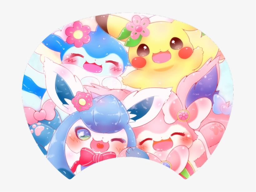 Vaporeon, Glaceon & Sylveon - Sylveon, transparent png #1640965