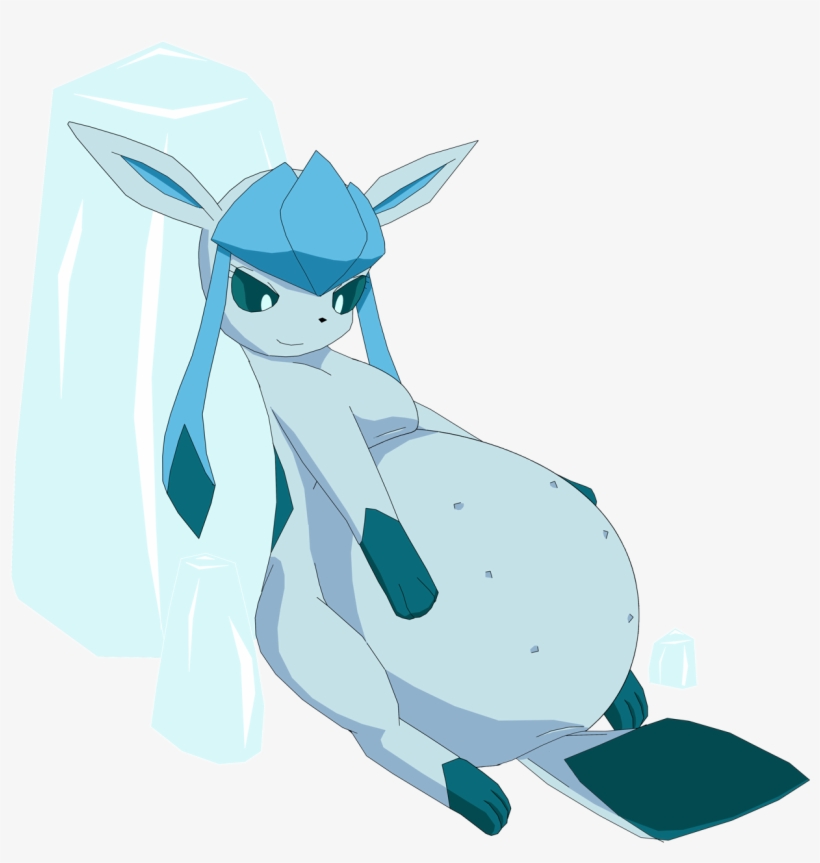 Lost Art Of The Pokemon Glaceon Pregnant - Pregnant Glaceon Glaceon, transparent png #1641157