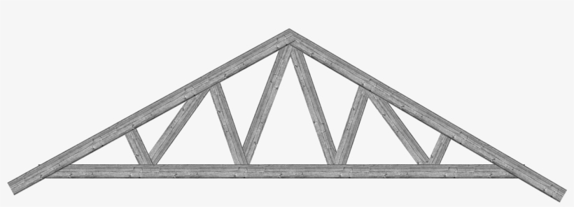Double W Truss - Roof Truss Clip Art, transparent png #1641518