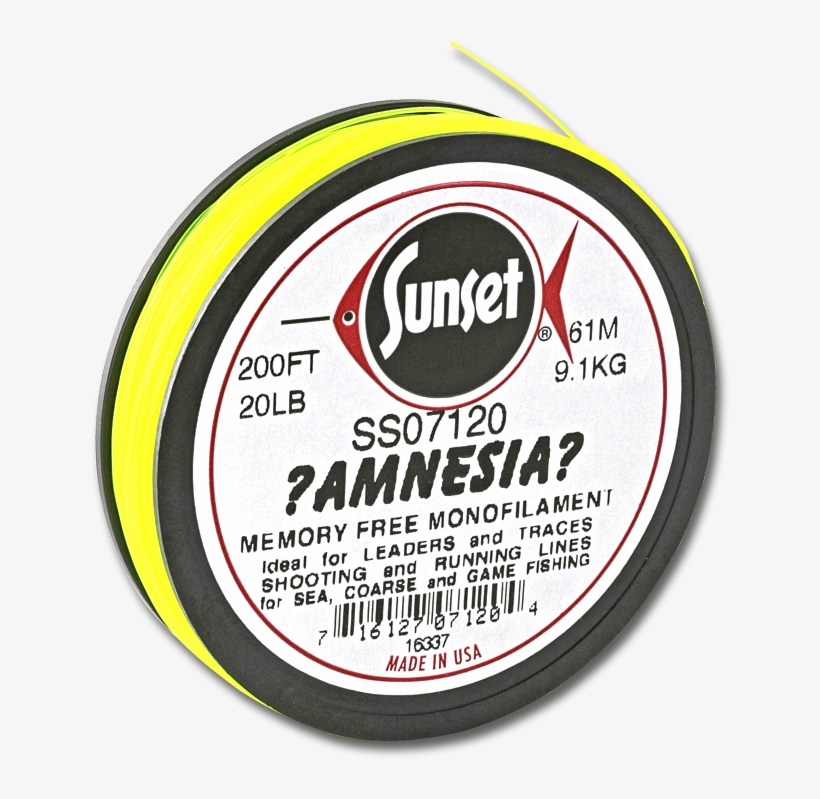 Green - Sunset Amnesia Clear Memory Free Monofilament, transparent png #1641833