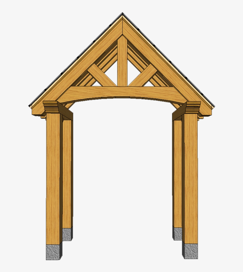 Porch B5 With Curved Truss, transparent png #1641911