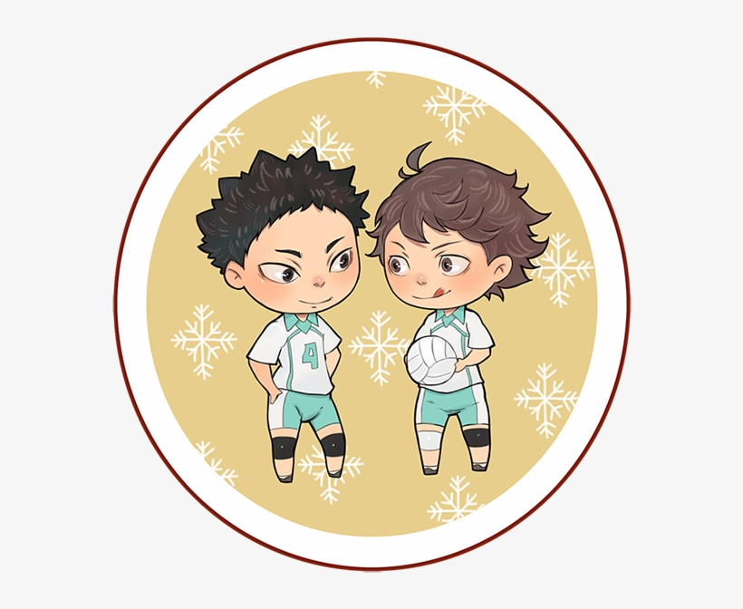 #haikyuu #hajime #iwaizumi #toru #oikawa #iwaoi #chibi - Haikyuu Oikawa And Iwaizumi Png, transparent png #1642401