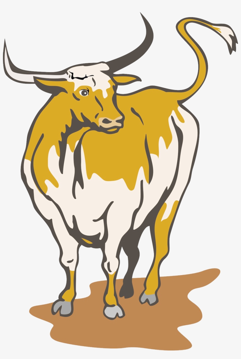 Clip Art Download Longhorn English Royalty Free Clip - Cattle, transparent png #1642506