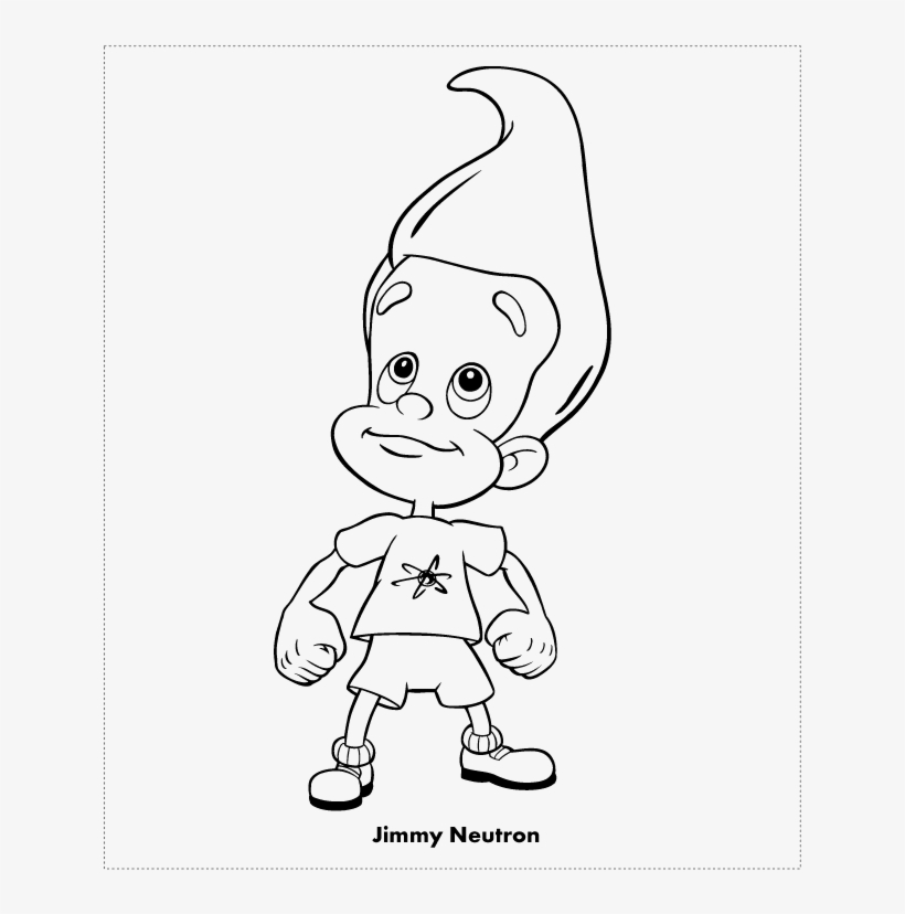 Drawing Jimmy Neutron 97 - Jimmy Neutron Easy Drawing, transparent png #1642719
