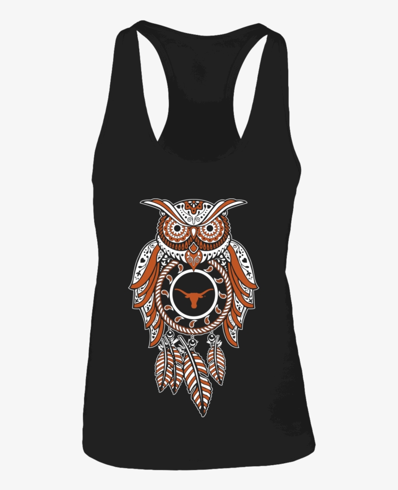 Sugar Skull Owl - Sugar Skull Owl - Texas Longhorns - Next Level Women's, transparent png #1642748