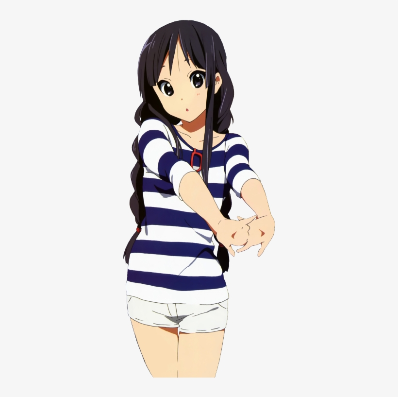 K On Png Transparent Mio Akiyama Transparent Anime - Fille Manga Cheveux Noir, transparent png #1642934