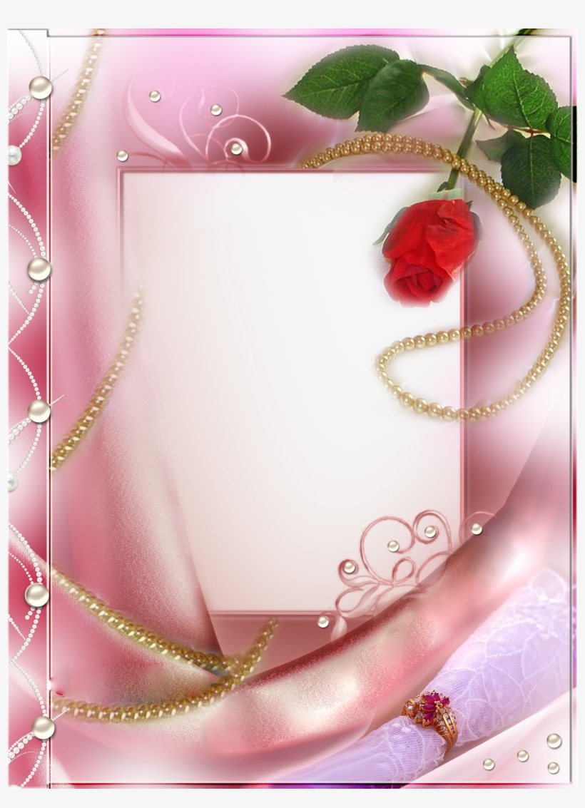 Pink Printable Frame @ 300-dpi Resolution Free Image - Png Transparent Photo Frames Png, transparent png #1643161