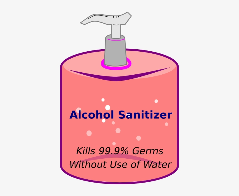Sanitizer Bottle Clip Art - Hand Sanitizer Clip Art, transparent png #1643256