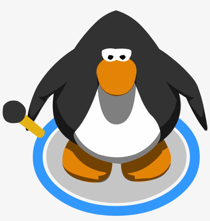 Golden Microphone In Game - Red Penguin Club Penguin, transparent png #1643422