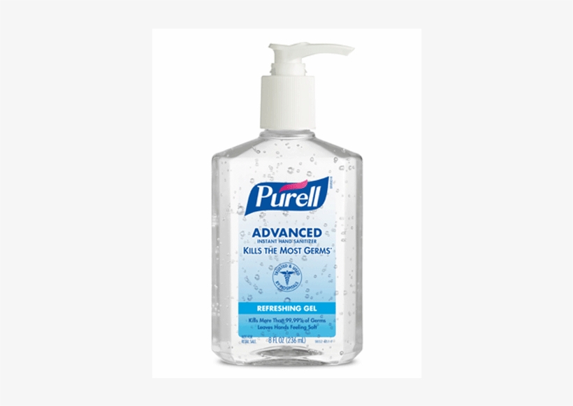 Purell Original Hand Sanitizer 8 Oz - Purell Hand Sanitizer, transparent png #1643544