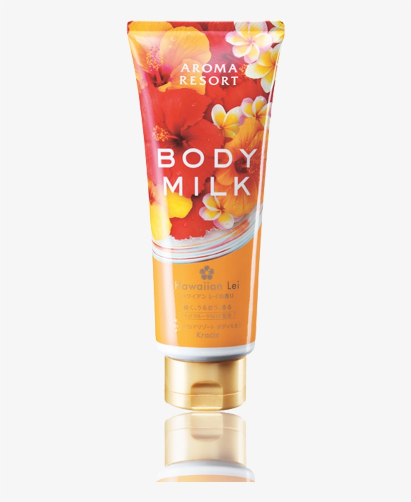 Bm Hawaiian Lei - Kracie Aroma Resort Body Milk (hawaiian Lei) 220g, transparent png #1643565