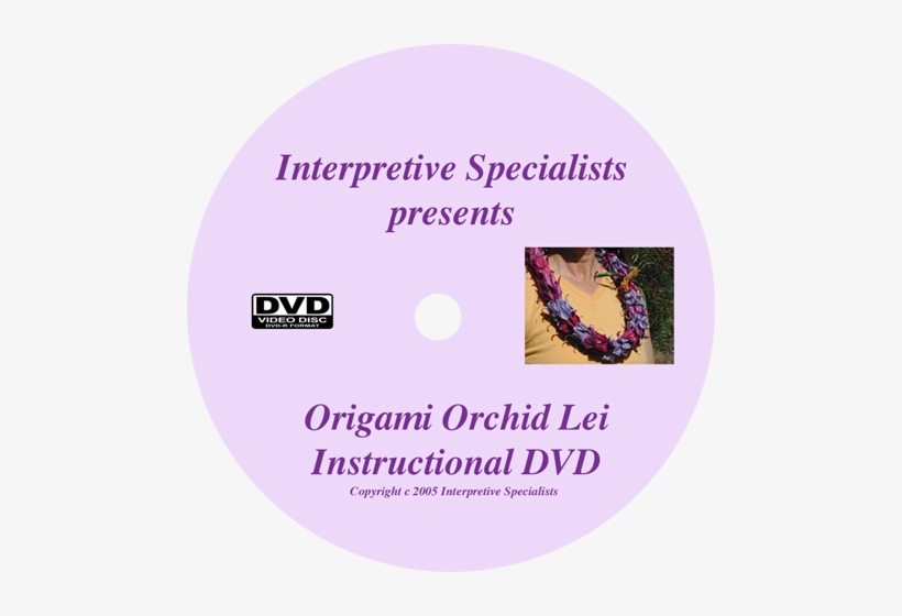 Origami Tissue Paper Orchid Hawaiian Lei Dvd Instruction - Orchid, transparent png #1643801