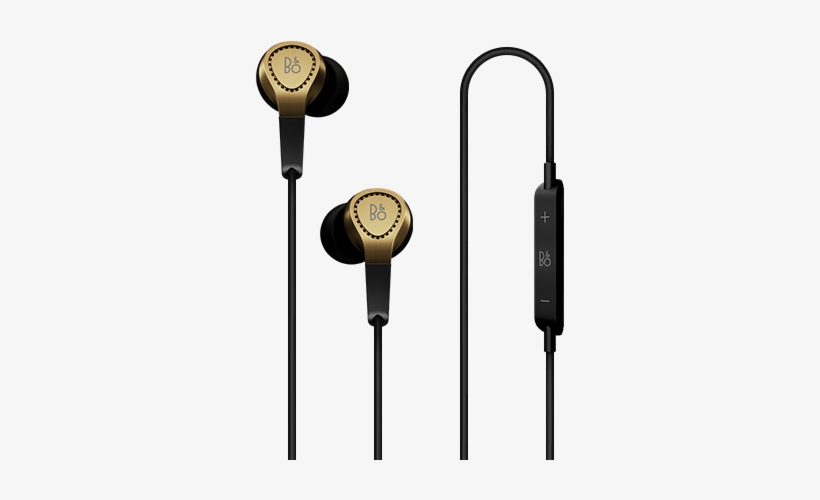 H3 Golden - B&o Play 'h3' In-ear Headphones - Black, transparent png #1643825
