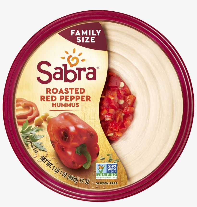 Sabra Roasted Red Pepper Hummus, 17 Oz - Sabra Roasted Red Pepper Hummus, transparent png #1643830