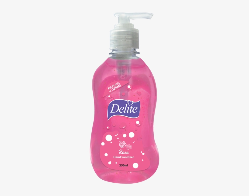Delite Hand Sanitizer - Plastic Bottle, transparent png #1643974