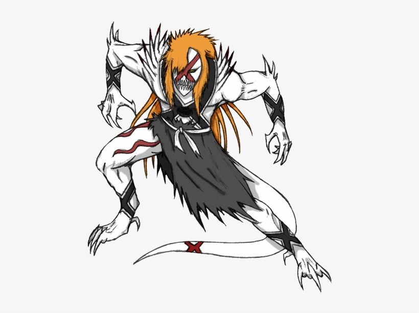 Ichigo New Hollow Form By Arrancarfighter On - Ichigo Kurosaki, transparent png #1644098