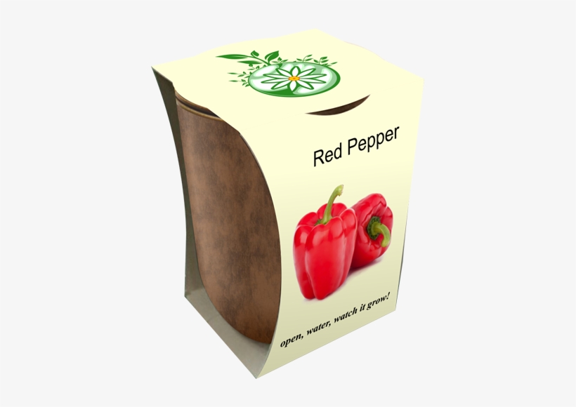 Red Peppers - Green Usa Bamboo Fiber Jar, Indoor/outdoor Grow Kit,, transparent png #1644149