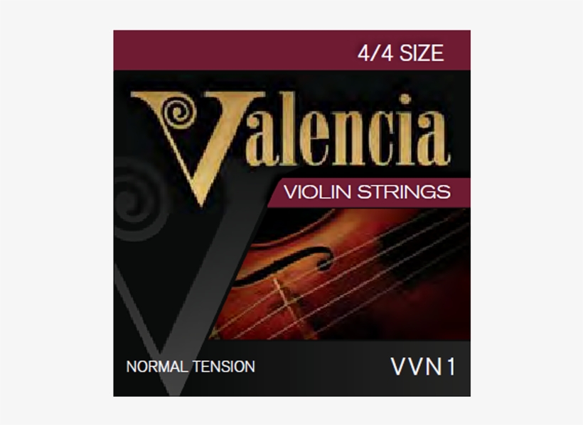 Valencia Vvn1 4/4 Set Violin Strings Steel Ball End - Guitar, transparent png #1644711