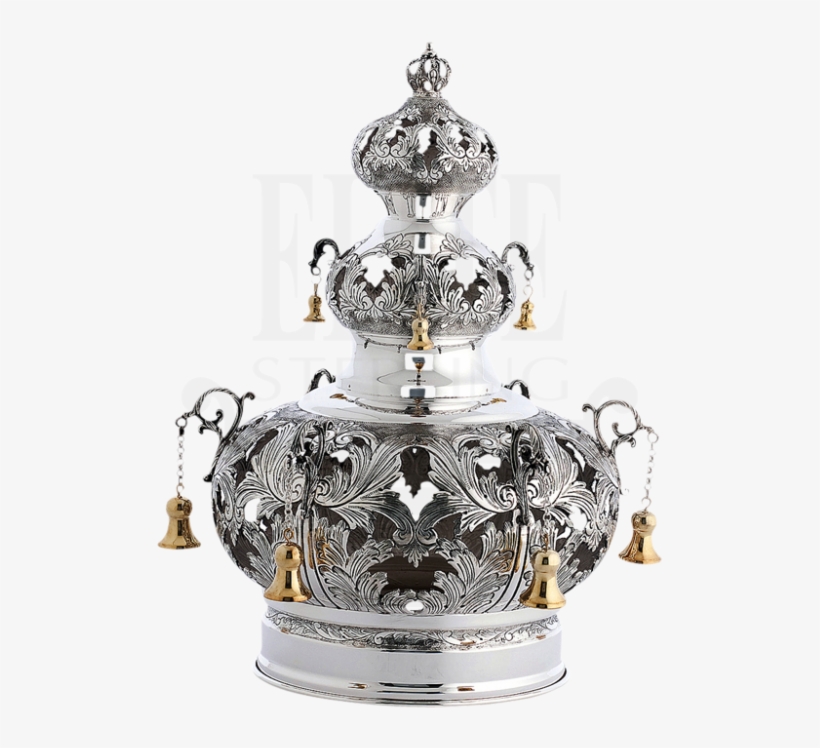 #3d #leaves #silver #torah #crown - Sterling Silver Crown For Torah, transparent png #1644875
