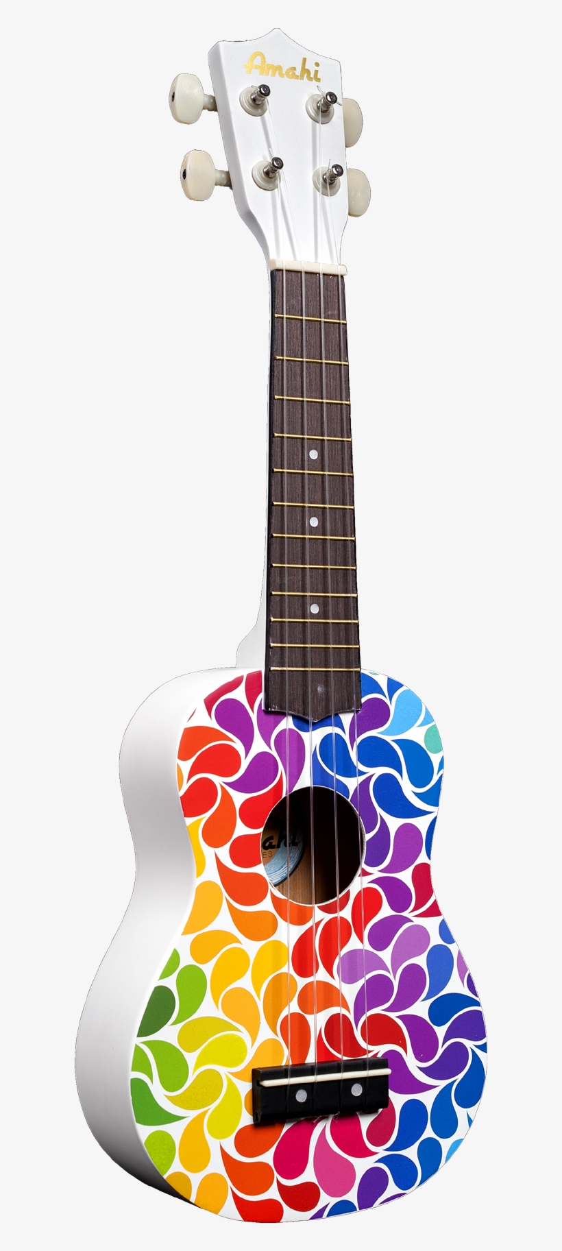 Rainbow Flower Ukulele - Rainbow Ukulele, transparent png #1644900