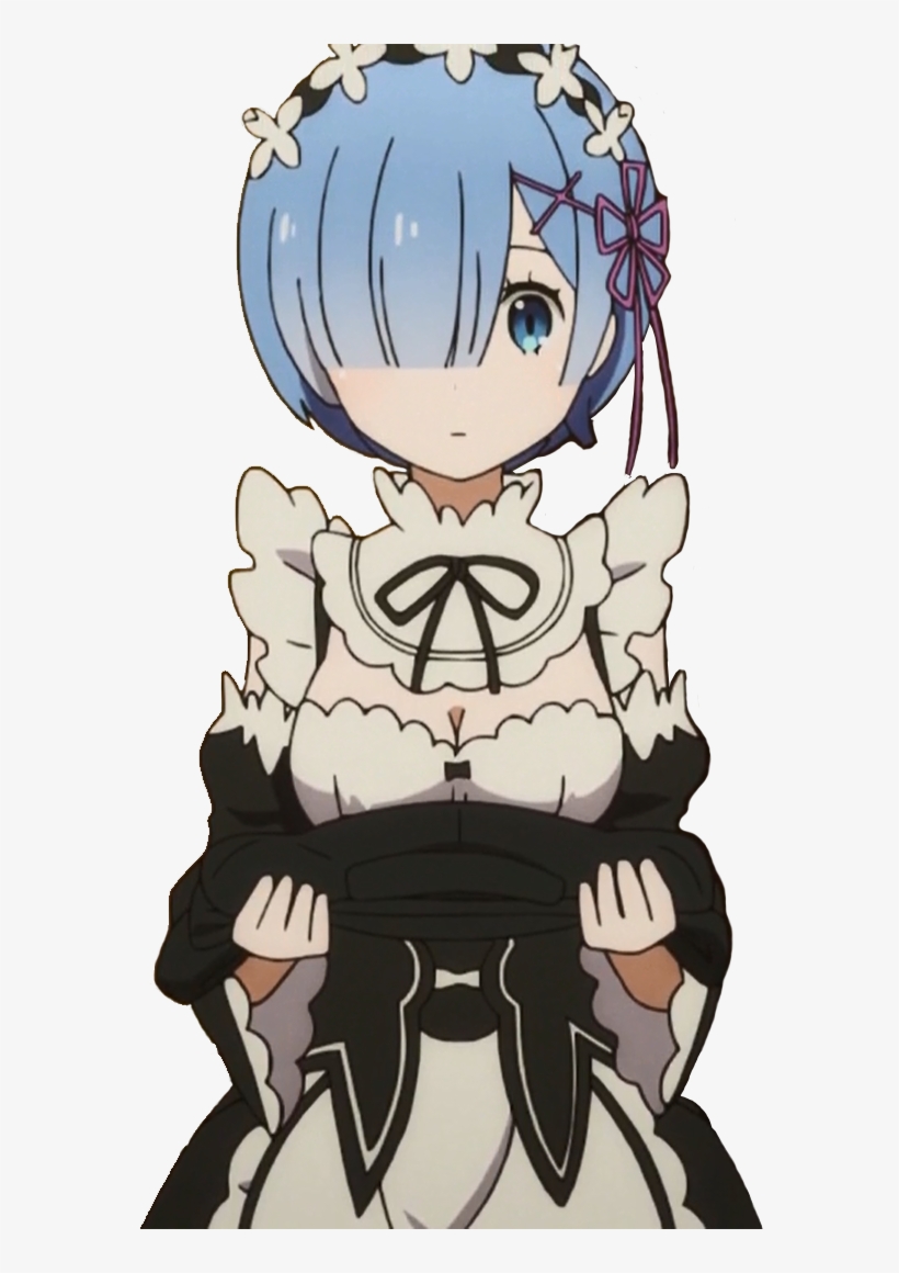 Rem Chan Rem Re Zero Render Free Transparent Png Download Pngkey