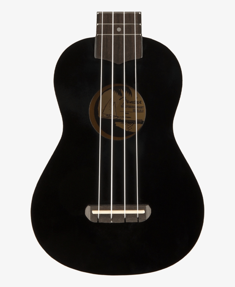 Fender Venice Soprano Ukulele - Fender Venice Soprano Uke - Black, transparent png #1645396