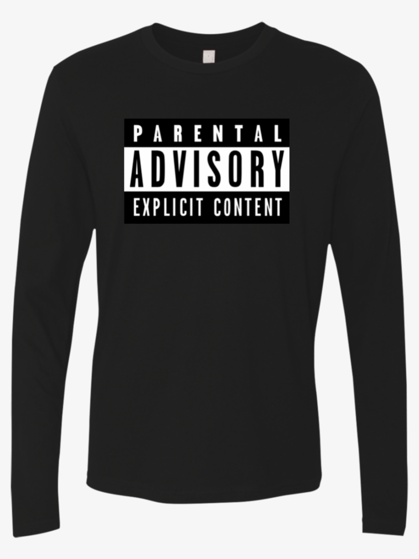 Black White "parental Advisory" Long Sleeve Hoodies - Parental Advisory, transparent png #1645497