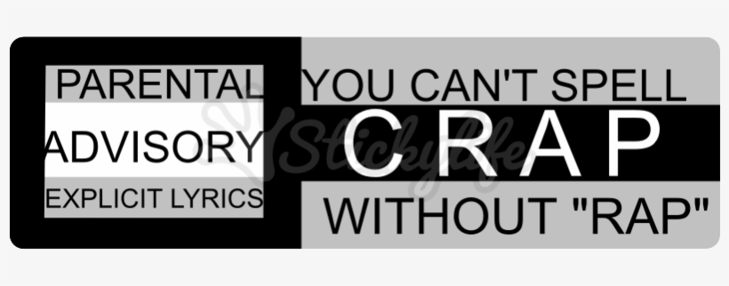 Rap Bumper Sticker - Bumper Sticker, transparent png #1645560