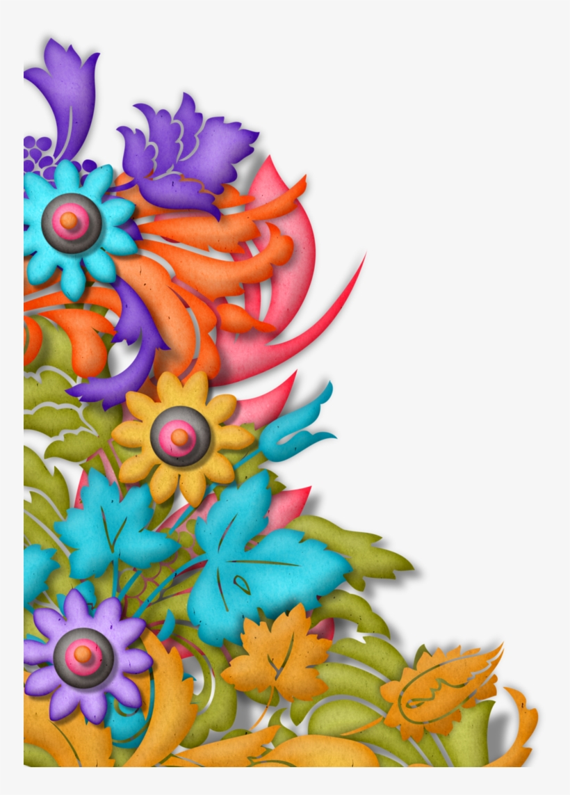 Rusty Alpha And Floral Corner Hg Designs - Clip Art, transparent png #1645858