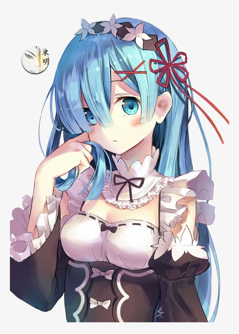 Zero All About Rem Credits To Owners - Rem Re Zero Cute, transparent png #1646036