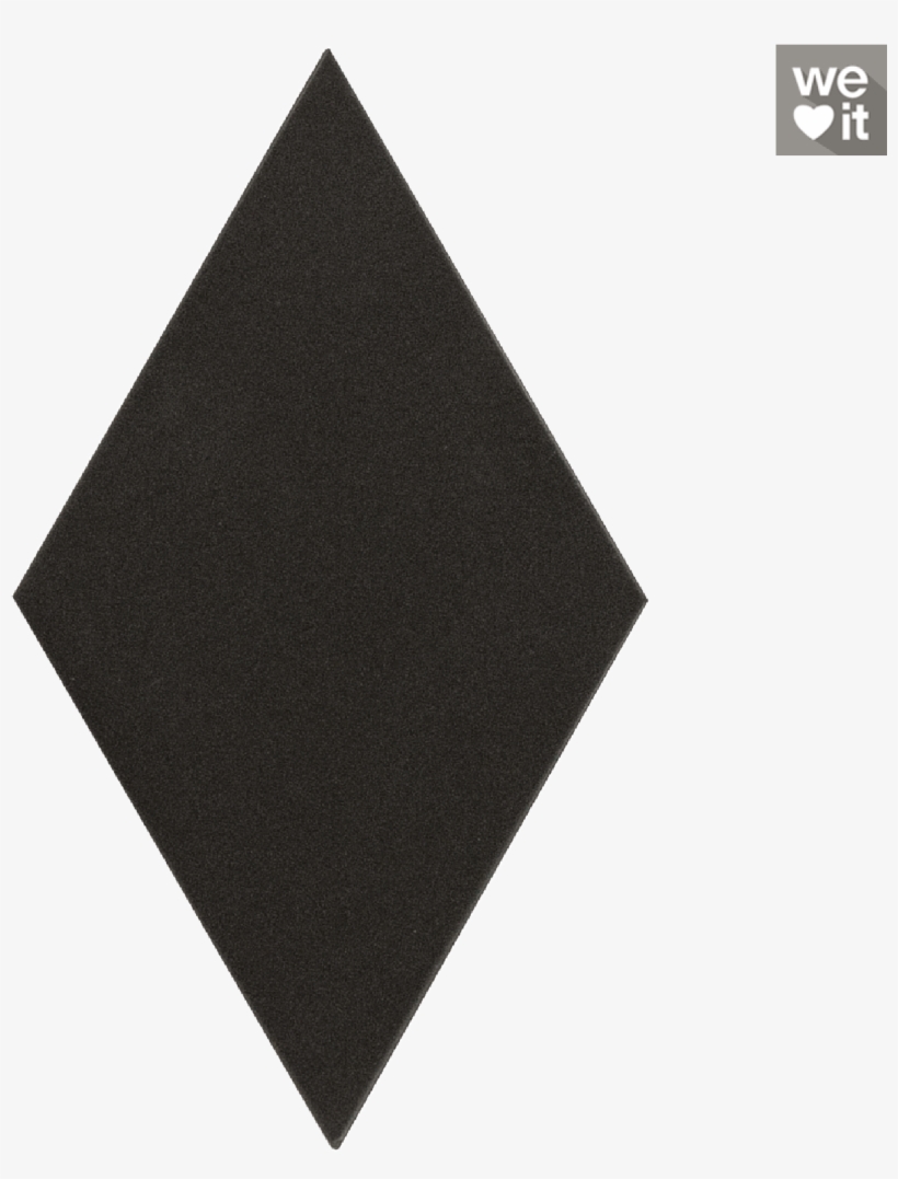 Rhombus Black 14x24cm - Paper, transparent png #1646139