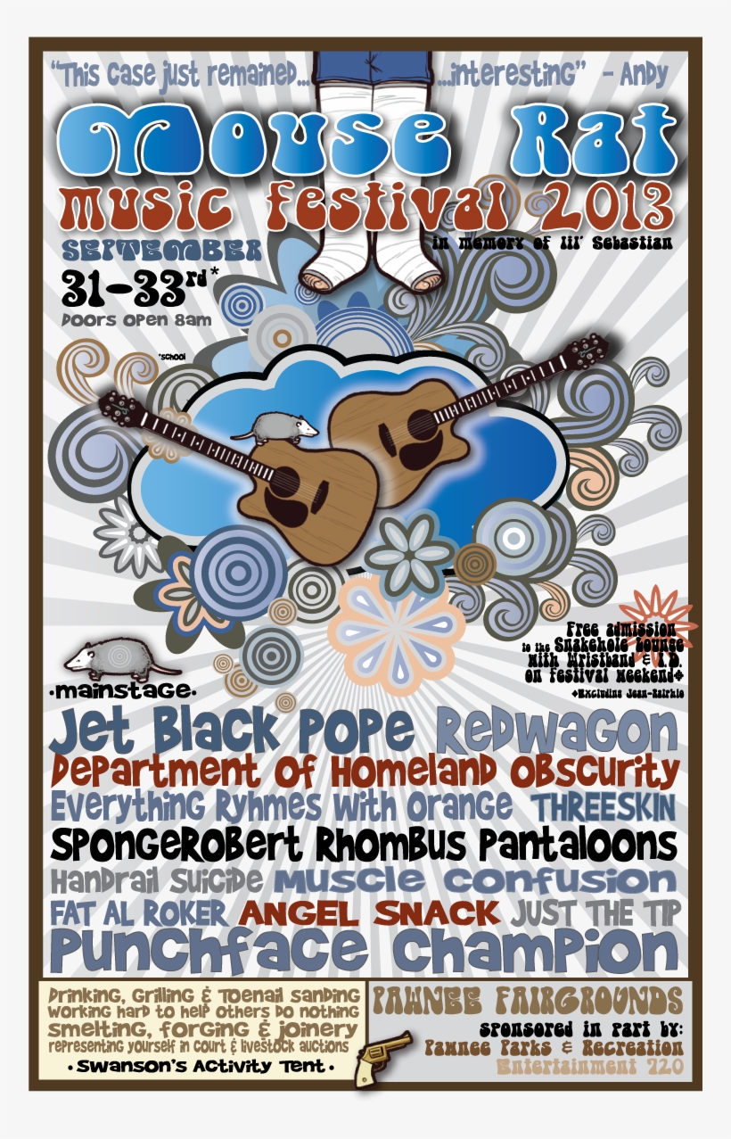 Mouse Rat Music Festival Poster - Music Festival Poster Names, transparent png #1646512