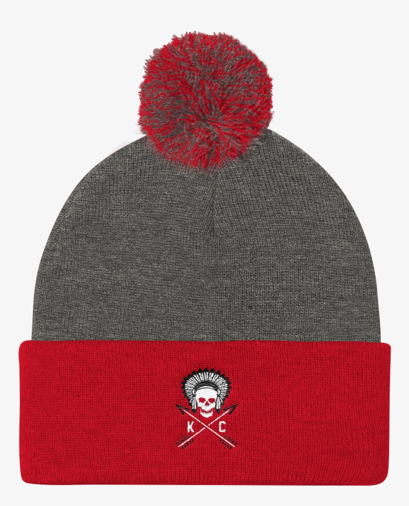 Crossed Arrows Pom Knit Cap - Pom Pom Beanie | The Mountains Are Calling | Embroidered, transparent png #1646847