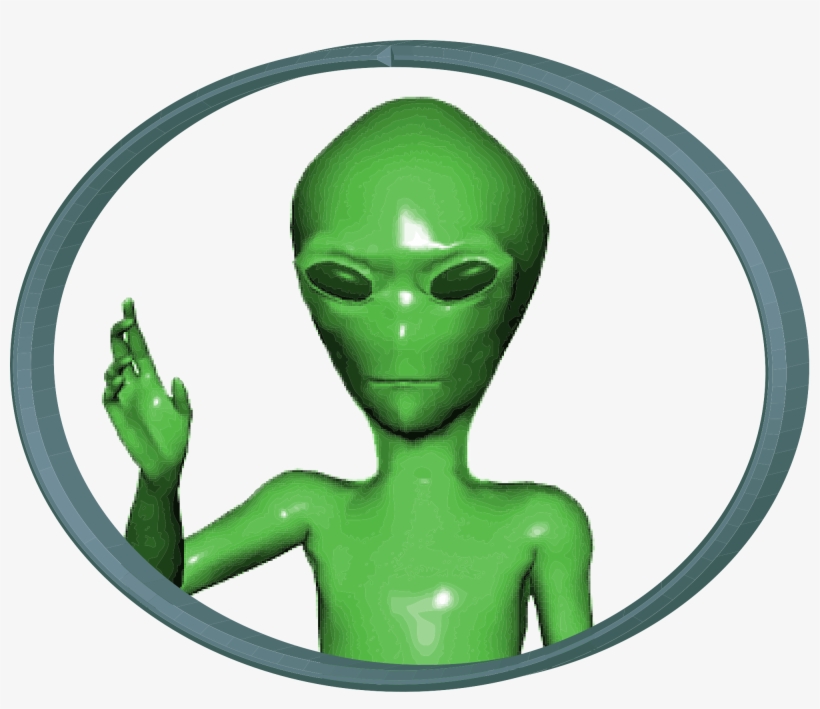 Open - Green Alien Png, transparent png #1647034