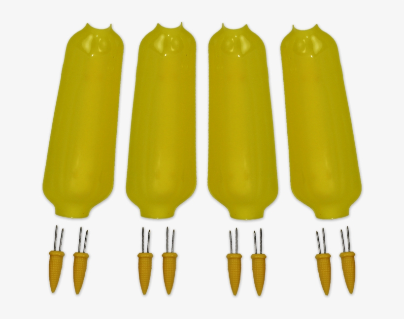 Kitchen Collection Set Of 4 Corn On The Cob Dishes - Kitchen Collection Set Of 4 Corn, transparent png #1647467