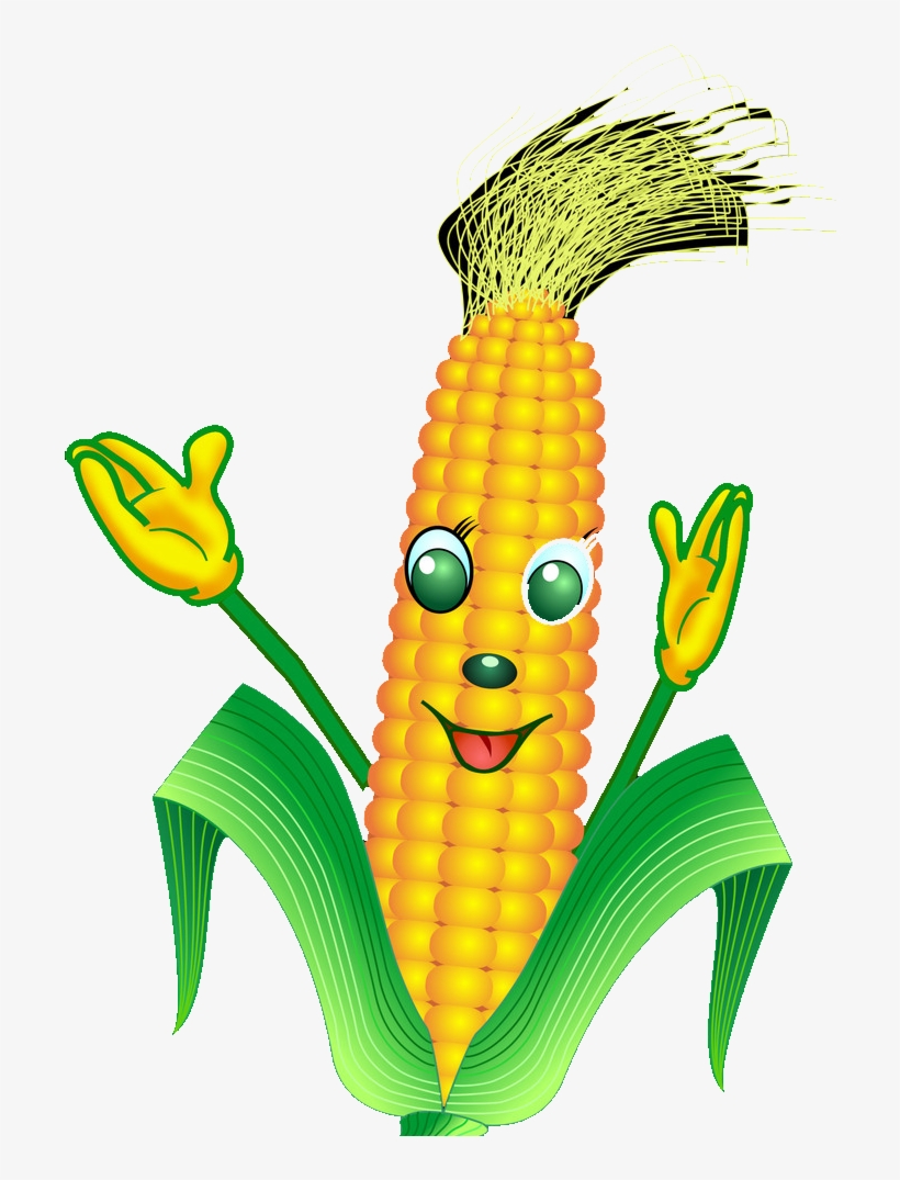 On The Cob Cartoon Transprent Png Free - Maize - Free Transparent PNG  Download - PNGkey