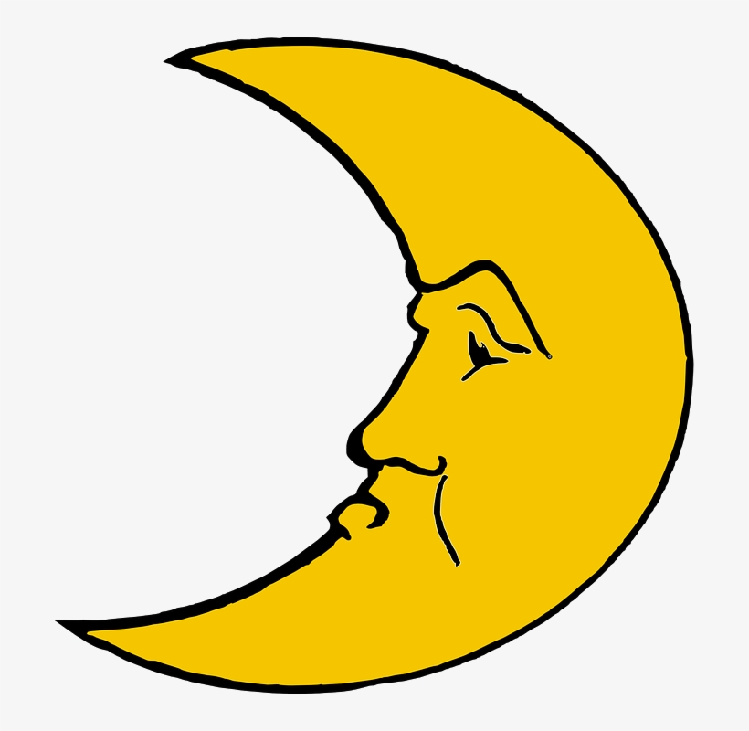 Angry Moon Crescent - Luna Clipart, transparent png #1647851