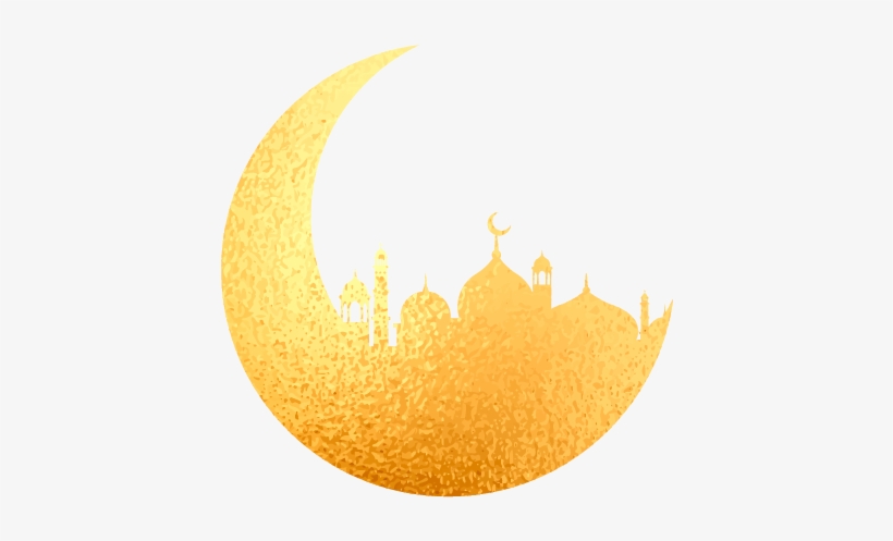 Golden E - Eid Mubarak Moon Png, transparent png #1648162
