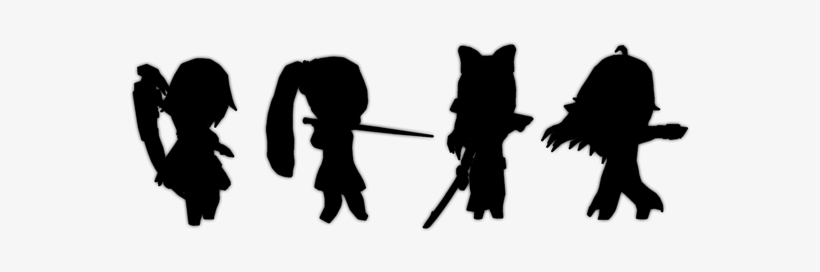 Puzzle Of Empires X Rwby Team Rwby Silhouette - Puzzle Of Empires Rwby, transparent png #1648296