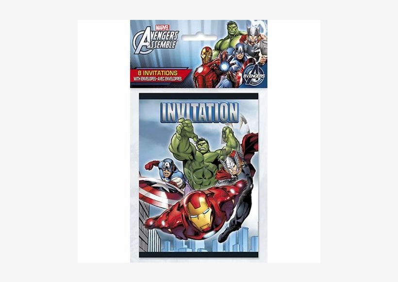 Ended - Marvel's Avengers Invitations [8 Per Package], transparent png #1648503