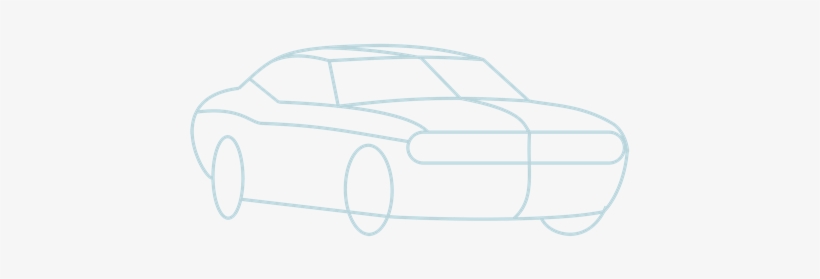 Dodge Challenger Srt8 - Dodge Challenger Drawing Png, transparent png #1648592